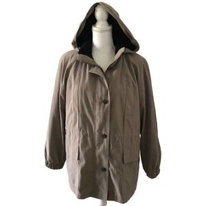 Jacqueline Ferrar Womens PM Parka Jacket Pockets Removable Hood lining